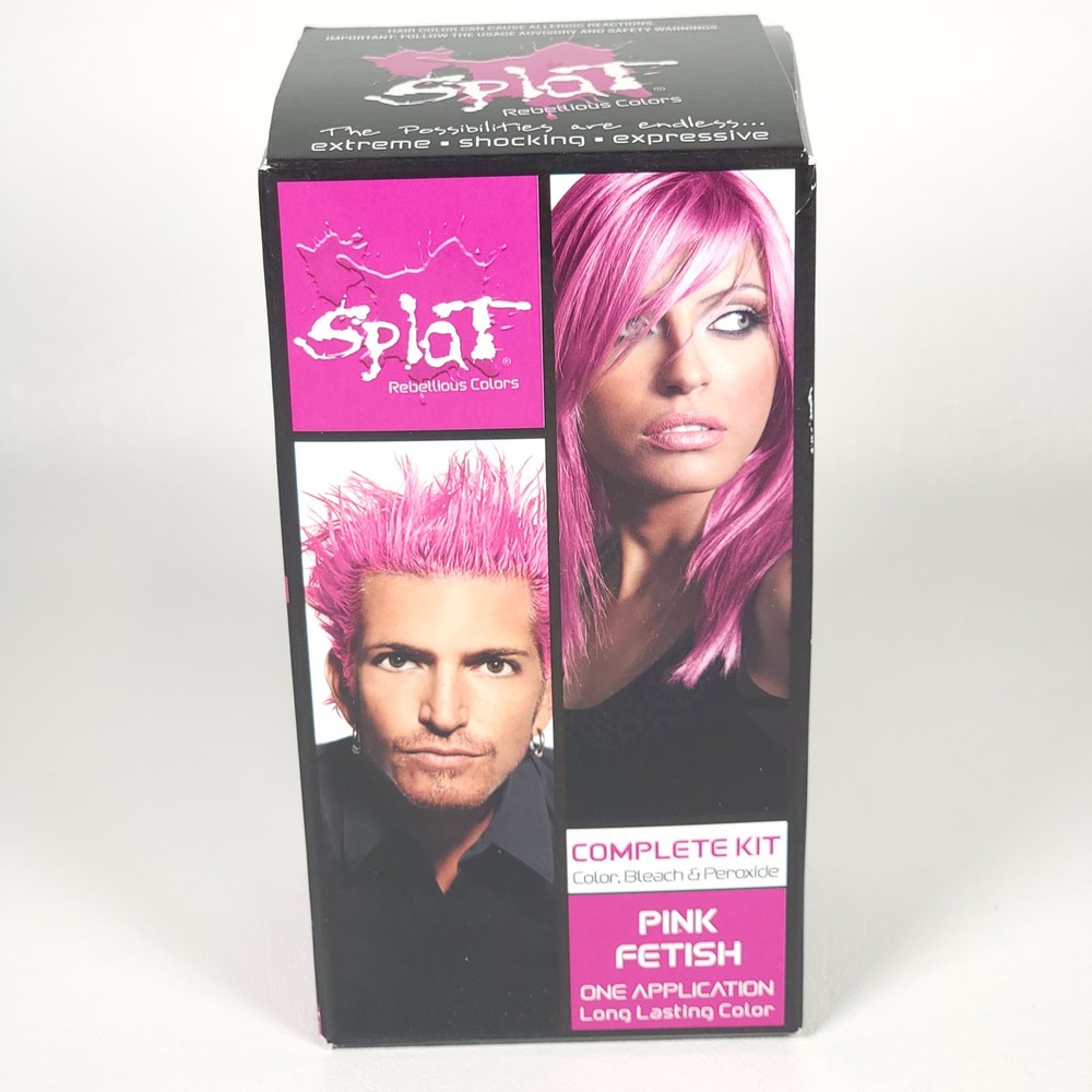 Splat Rebellious Colors PINK FETISH Permanent Bold Hair Color for Light Hair